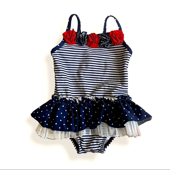 Little Me Other - Little Me Baby Girl One-Piece Skirted Swimsuit